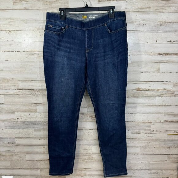 Lee Blue Jean Legging Size 14 - Picture 1 of 5